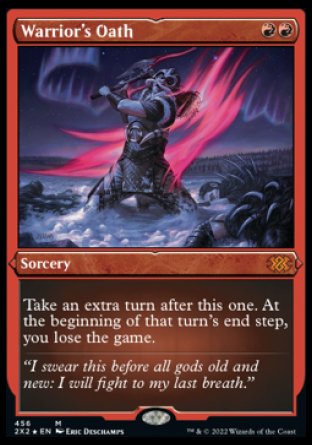 (456) Magic The Gathering Double Masters 2022: Extras Single: Warrior's Oath Holo Mythic