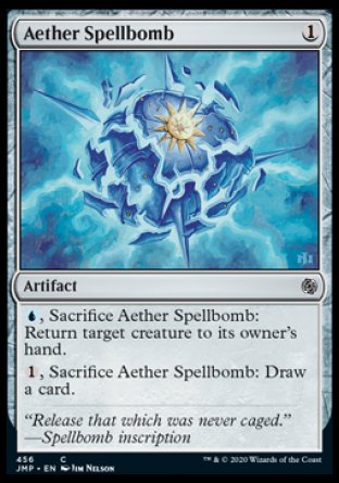 (456) Magic The Gathering Jumpstart Single: Aether Spellbomb  Common