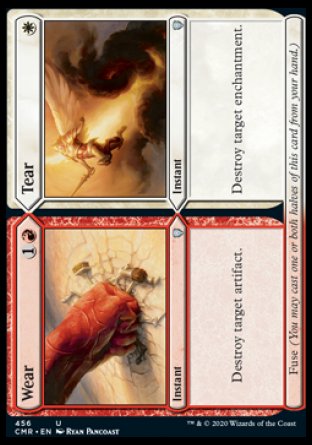 (456/361) Magic The Gathering Commander Legends: Extras Single: Wear // Tear  Uncommon