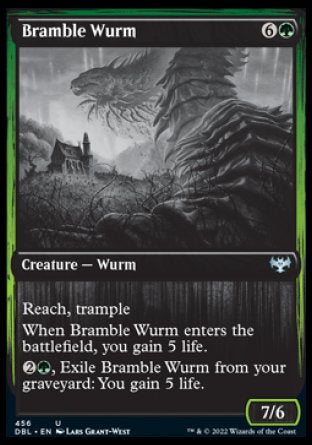 (456) Magic The Gathering Innistrad: Double Feature Single: Bramble Wurm  Uncommon