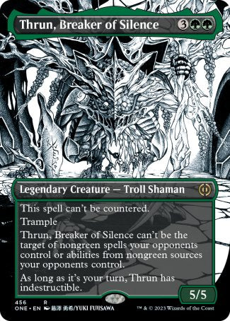 (456) Magic The Gathering Phyrexia: All Will Be One: Extras Single: Thrun, Breaker of Silence (V.2)  Rare