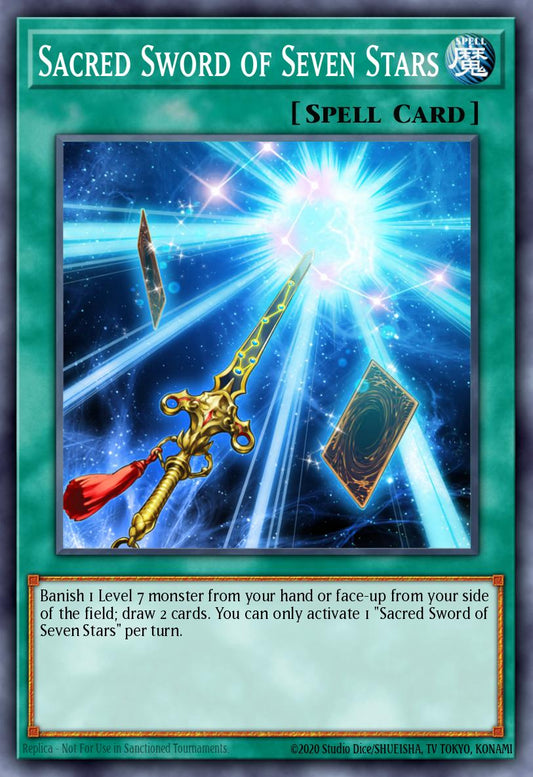 (042) YuGiOh TCG MP14: 2014 Mega-Tins Mega-Pack Single: Sacred Sword of Seven Stars  Super Rare