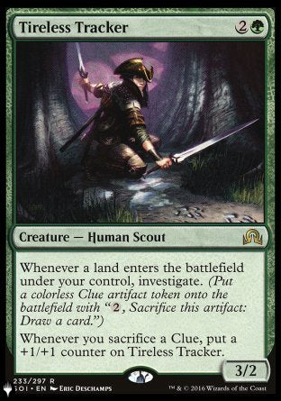 (233) Magic The Gathering The List Single: Tireless Tracker  Rare