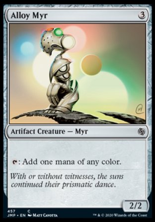 (457) Magic The Gathering Jumpstart Single: Alloy Myr  Common