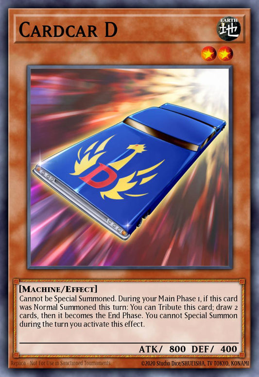 (181) YuGiOh TCG RA04: Quarter Century Stampede Single: Cardcar D (V.1 - Platinum Secret Rare)  Platinum Secret Rare