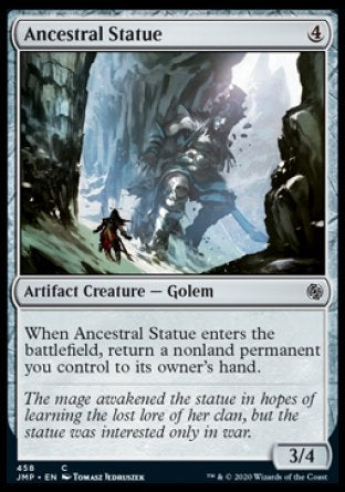 (458) Magic The Gathering Jumpstart Single: Ancestral Statue  Common