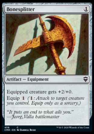 (458/361) Magic The Gathering Commander Legends: Extras Single: Bonesplitter  Common