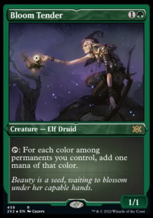 (458) Magic The Gathering Double Masters 2022: Extras Single: Bloom Tender (V.2)  Rare
