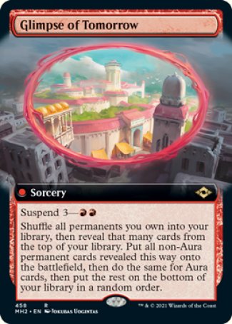 (458) Magic The Gathering Modern Horizons 2: Extras Single: Glimpse of Tomorrow (V.3)  Rare