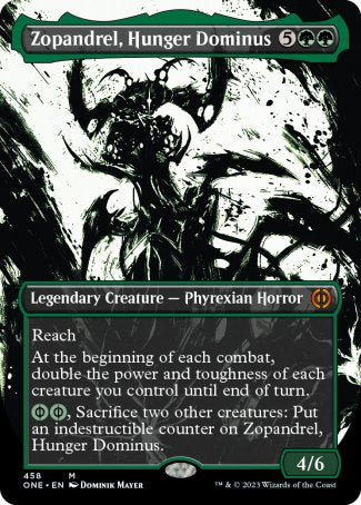 (458) Magic The Gathering Phyrexia: All Will Be One: Extras Single: Zopandrel, Hunger Dominus (V.3) Holo Mythic