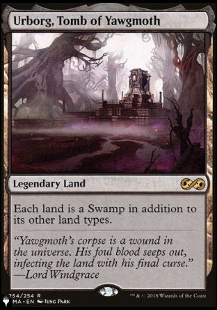 (254) Magic The Gathering The List Single: Urborg, Tomb of Yawgmoth  Rare