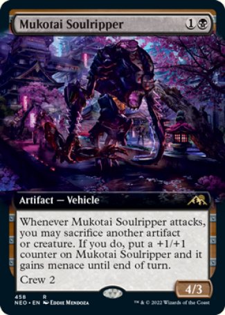 (458) Magic The Gathering Kamigawa: Neon Dynasty: Extras Single: Mukotai Soulripper (V.2)  Rare