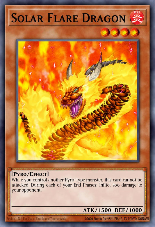 (254) YuGiOh TCG LCYW: Legendary Collection 3: Mega Pack Single: Solar Flare Dragon  Super Rare