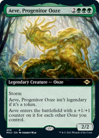 (459) Magic The Gathering Modern Horizons 2: Extras Single: Aeve, Progenitor Ooze (V.3)  Rare