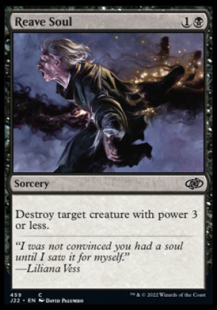 (459) Magic The Gathering Jumpstart 2022 Single: Reave Soul  Common