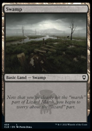 (459) Magic The Gathering Commander Legends: Battle for Baldur's Gate: Extras Single: Swamp (V.1)  Land