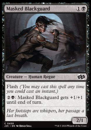 (459) Magic The Gathering Foundations Jumpstart Single: Masked Blackguard  Common