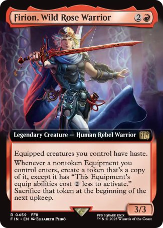 (459) Magic The Gathering Magic: The Gathering - FINAL FANTASY: Extras Single: Firion, Wild Rose Warrior (V.2)  Rare