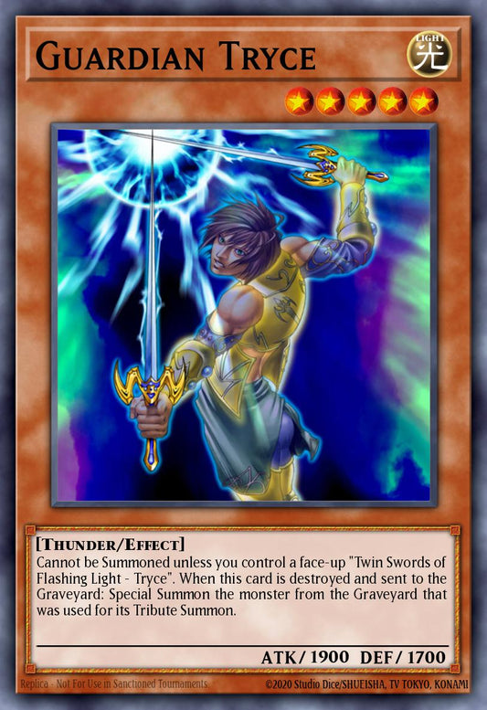 (EN010) YuGiOh TCG DCR: Dark Crisis Single: Guardian Tryce (V.2 - Rare)  Rare