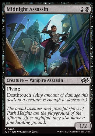 (460) Magic The Gathering Foundations Jumpstart Single: Midnight Assassin  Common