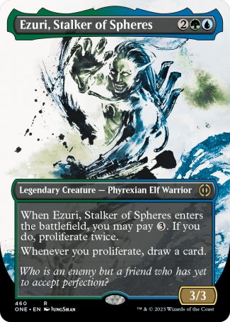 (460) Magic The Gathering Phyrexia: All Will Be One: Extras Single: Ezuri, Stalker of Spheres (V.2) Holo Rare