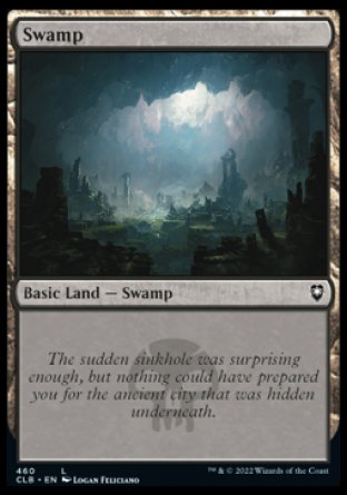 (460) Magic The Gathering Commander Legends: Battle for Baldur's Gate: Extras Single: Swamp (V.2)  Land