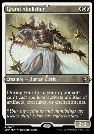 (460) Magic The Gathering Commander Masters: Extras Single: Grand Abolisher (V.1) Holo Rare