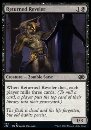 (460) Magic The Gathering Jumpstart 2022 Single: Returned Reveler  Common