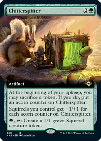 (460) Magic The Gathering Modern Horizons 2: Extras Single: Chitterspitter Holo Rare