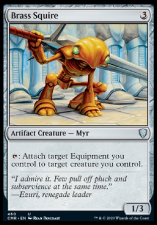 (460/361) Magic The Gathering Commander Legends: Extras Single: Brass Squire  Uncommon