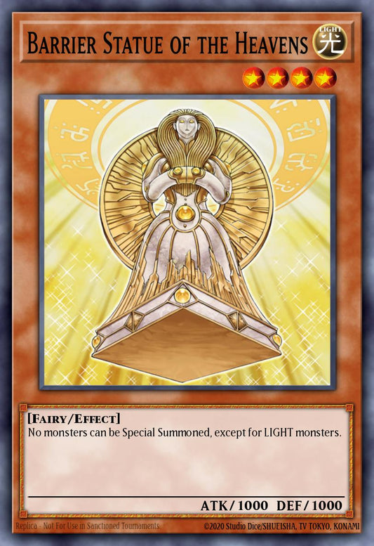 (116) YuGiOh TCG MAGO: Maximum Gold Single: Barrier Statue of the Heavens  Rare