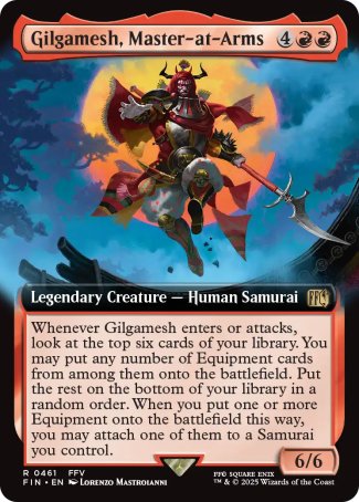 (461) Magic The Gathering Magic: The Gathering - FINAL FANTASY: Extras Single: Gilgamesh, Master-at-Arms (V.2) Holo Rare