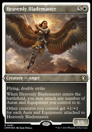 (461) Magic The Gathering Commander Masters: Extras Single: Heavenly Blademaster Holo Rare