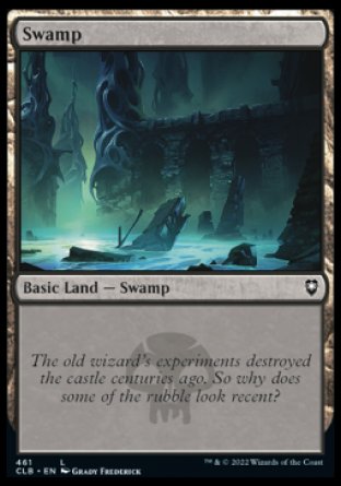 (461) Magic The Gathering Commander Legends: Battle for Baldur's Gate: Extras Single: Swamp (V.3)  Land
