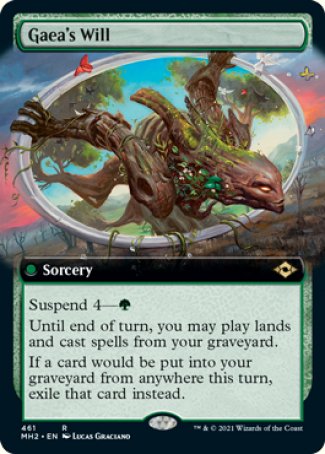 (461) Magic The Gathering Modern Horizons 2: Extras Single: Gaea's Will (V.3)  Rare