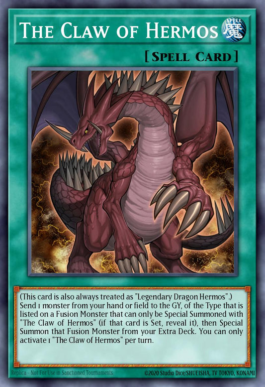 (256) YuGiOh TCG RA04: Quarter Century Stampede Single: The Claw of Hermos (V.1 - Platinum Secret Rare)  Platinum Secret Rare
