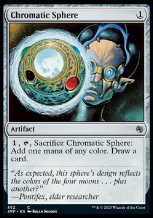 (462) Magic The Gathering Jumpstart Single: Chromatic Sphere  Common