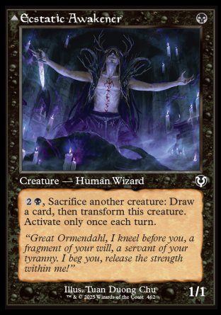 (462) Magic The Gathering Innistrad Remastered: Extras Single: Ecstatic Awakener // Awoken Demon  Common
