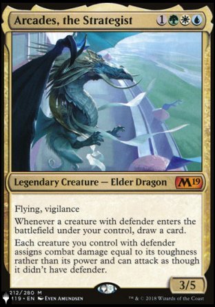 (212) Magic The Gathering The List Single: Arcades, the Strategist  Mythic