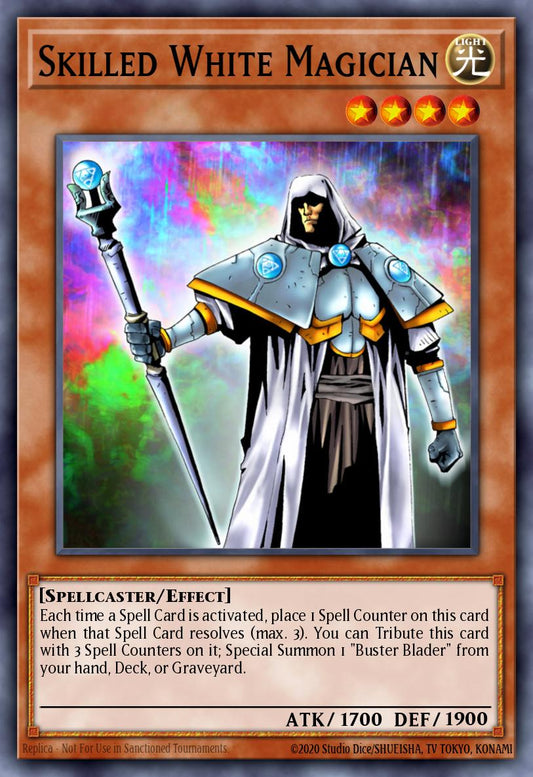 (064) YuGiOh TCG MFC: Magician's Force Single: Skilled White Magician  Super Rare
