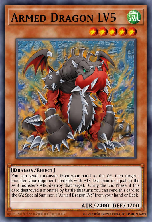 (204) YuGiOh TCG LCYW: Legendary Collection 3: Mega Pack Single: Armed Dragon LV5  Common