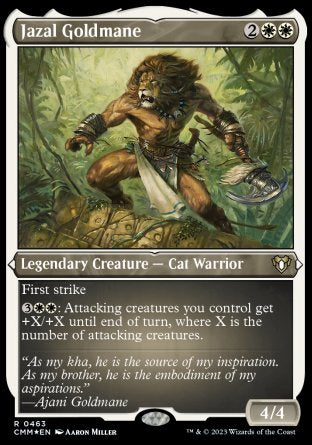 (463) Magic The Gathering Commander Masters: Extras Single: Jazal Goldmane  Rare