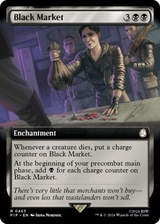 (463) Magic The Gathering Universes Beyond: Fallout: Extras Single: Black Market (V.1)  Rare