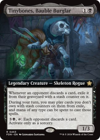(463) Magic The Gathering Magic: The Gathering Foundations: Extras Single: Tinybones, Bauble Burglar (V.3)  Rare