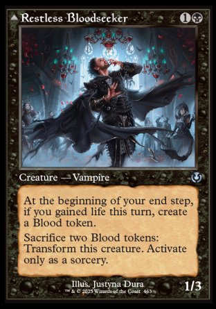 (463) Magic The Gathering Innistrad Remastered: Extras Single: Restless Bloodseeker // Bloodsoaked Reveler Holo Uncommon