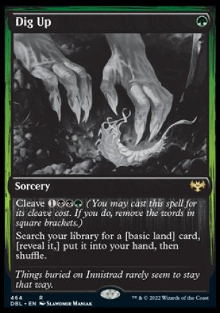 (464) Magic The Gathering Innistrad: Double Feature Single: Dig Up Holo Rare