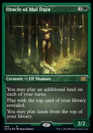 (464) Magic The Gathering Double Masters 2022: Extras Single: Oracle of Mul Daya (V.2) Holo Rare