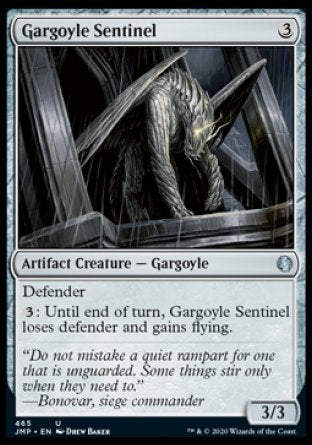 (465) Magic The Gathering Jumpstart Single: Gargoyle Sentinel  Uncommon