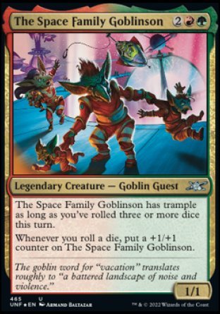 (465) Magic The Gathering Unfinity: Extras Single: The Space Family Goblinson (V.2)  Uncommon
