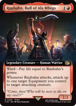 (465) Magic The Gathering Magic: The Gathering - FINAL FANTASY: Extras Single: Raubahn, Bull of Ala Mhigo (V.2)  Rare